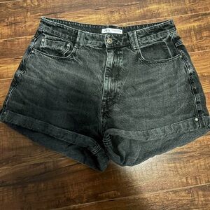 Zara Women's Dark Gray Jean Shorts